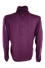Load image into Gallery viewer, WtR 100% Fine Wool Cosy Turtle Neck Knit Pullover Aubergine (L)-WtR-The Freperie