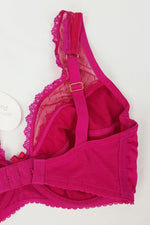 Load image into Gallery viewer, MIMI HOLLIDAY BY DAMARIS Raspberry Ripple Silk Satin Bra (28E) / (30D)-MIMI HOLLIDAY-The Freperie