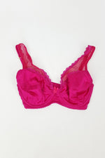 Load image into Gallery viewer, MIMI HOLLIDAY BY DAMARIS Raspberry Ripple Silk Satin Bra (28E) / (30D)-MIMI HOLLIDAY-The Freperie