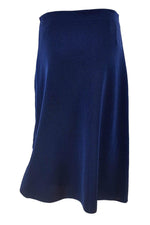 Load image into Gallery viewer, MISSONI M Navy Blue Metallic Midi Skirt (IT 40)-Missoni-The Freperie
