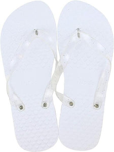Wedding Party Glitter Flip Flops 10 Pack Mixed sizes for guests-The Freperie