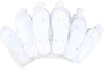 Load image into Gallery viewer, Wedding Party Glitter Flip Flops 10 Pack all Size UK 5-6 White in Organza bags-The Freperie
