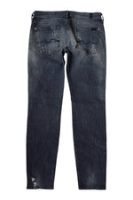 Load image into Gallery viewer, 7 SEVEN FOR ALL MANKIND Slim Cigarette Jeans Authentic Grey Distress (W28 L29)-Seven For All Mankind-The Freperie
