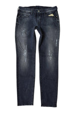 Load image into Gallery viewer, 7 SEVEN FOR ALL MANKIND Slim Cigarette Jeans Authentic Grey Distress (W28 L29)-Seven For All Mankind-The Freperie
