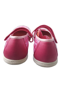 AGATHA RUIZ DE LA PRADA Girls Canvas Pink Writing Pumps (34)-Agatha Ruiz De La Prada-The Freperie