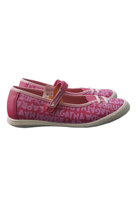 AGATHA RUIZ DE LA PRADA Girls Canvas Pink Writing Pumps (34)-Agatha Ruiz De La Prada-The Freperie