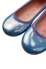 Load image into Gallery viewer, AGATHA RUIZ DE LA PRADA Girls Patent Leather Azul Blue Ballet Pumps (34)-Agatha Ruiz De La Prada-The Freperie
