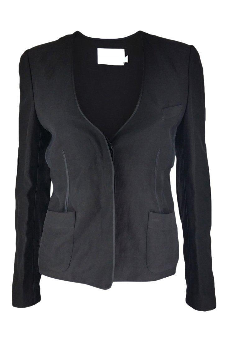 ALEXANDER WANG Stubbed Silk Mix Jacket (UK 8)-Alexander Wang-The Freperie