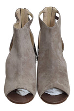 Load image into Gallery viewer, ALEXANDER WHITE Fiza Peep Toe Bootie In Koala Suede (EU 41)-Alexander White-The Freperie
