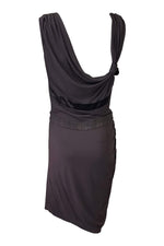 Load image into Gallery viewer, AMANDA WAKELEY Dark Grey Draped Dress (UK 12)-Amanda Wakeley-The Freperie
