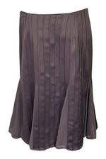 Load image into Gallery viewer, AMANDA WAKELEY Elements Grey Silk Pleated Skirt (UK 10)-Amanda Wakeley-The Freperie
