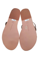 Load image into Gallery viewer, ANCIENT GREEK SANDALS Hara Natural Lotus Satin Flats (40)-The Freperie
