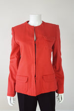 Load image into Gallery viewer, VINTAGE ANDRE LAUG Cashmere Round Neck Blazer (UK 10)-Andre Laug-The Freperie
