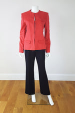 Load image into Gallery viewer, VINTAGE ANDRE LAUG Cashmere Round Neck Blazer (UK 10)-Andre Laug-The Freperie
