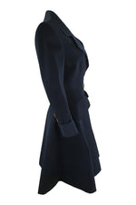 Load image into Gallery viewer, ANDREA ODICINI Vintage 1980s Black Wool Princess Coat (IT 40)-Andrea Odicini-The Freperie
