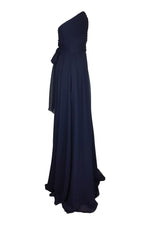 Load image into Gallery viewer, ANGELINA FACCENDA Navy Maxi Gown (10)-Angelina Faccenda-The Freperie
