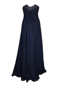 ANGELINA FACCENDA Navy Maxi Gown (10)-Angelina Faccenda-The Freperie