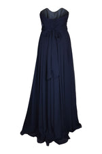 Load image into Gallery viewer, ANGELINA FACCENDA Navy Maxi Gown (10)-Angelina Faccenda-The Freperie
