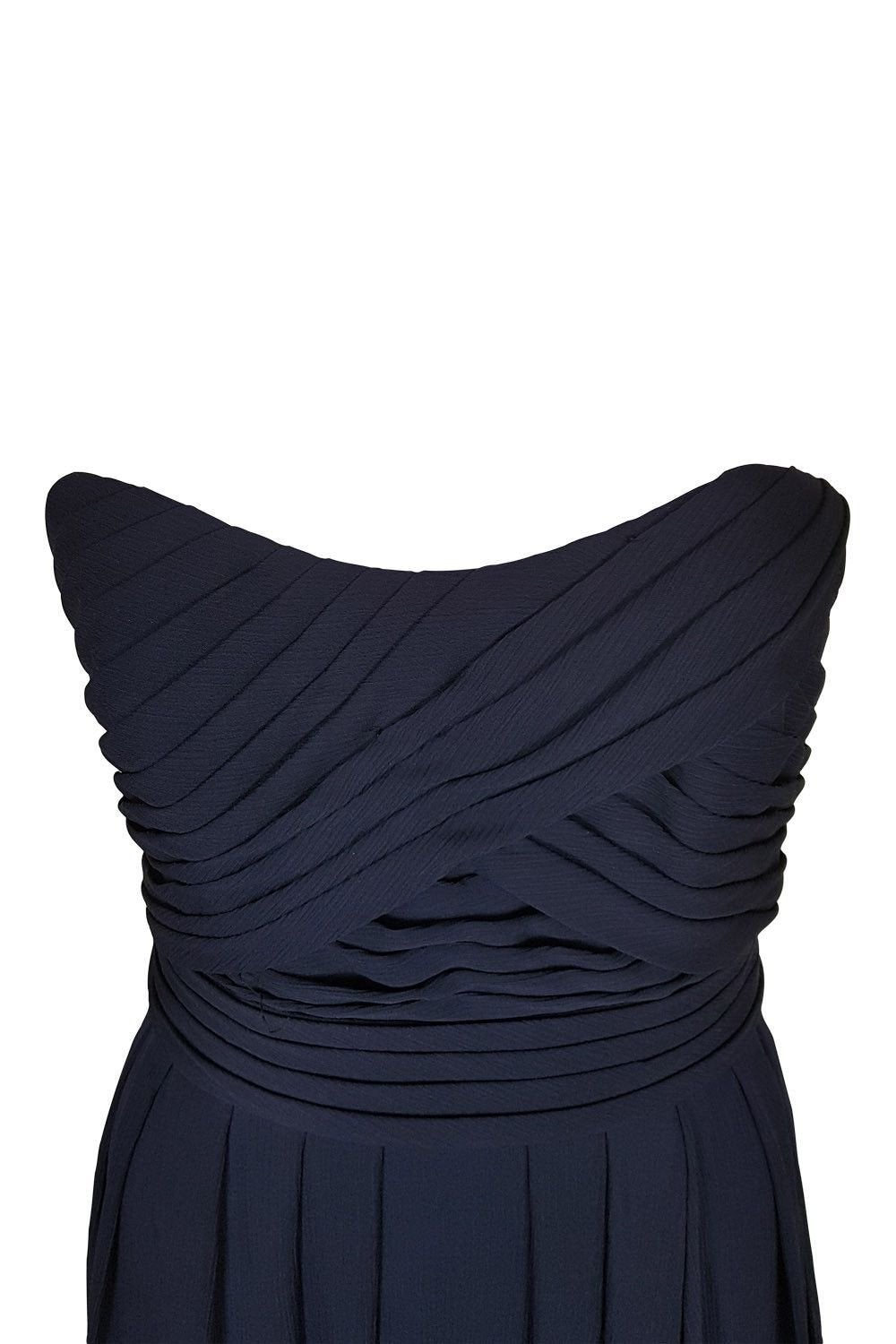 ANGELINA FACCENDA Navy Maxi Gown (10)-Angelina Faccenda-The Freperie