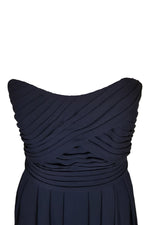 Load image into Gallery viewer, ANGELINA FACCENDA Navy Maxi Gown (10)-Angelina Faccenda-The Freperie
