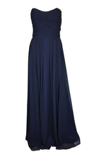 Load image into Gallery viewer, ANGELINA FACCENDA Navy Maxi Gown (10)-Angelina Faccenda-The Freperie
