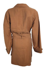 Load image into Gallery viewer, ANINE BING Brown Kaiden Lyocell Long Sleeve Safari Dress (M | UK 12 | US 10)-The Freperie
