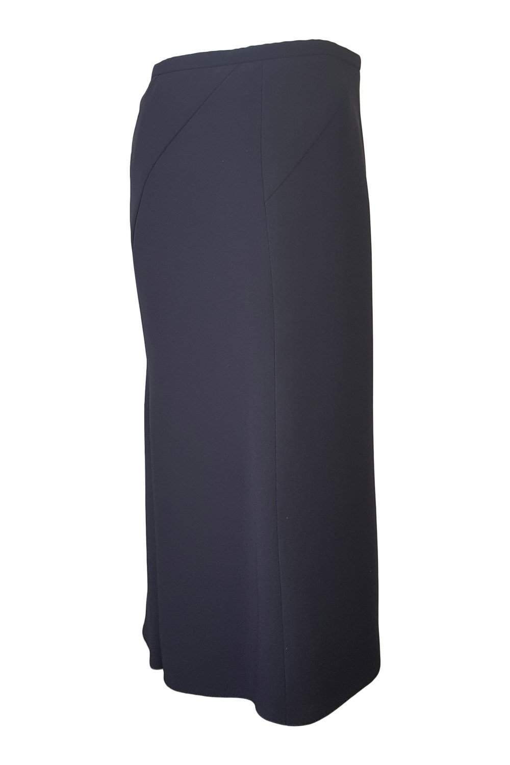 ARMANI Asymmetric Stitch Black Pencil Skirt (40)-Armani-The Freperie