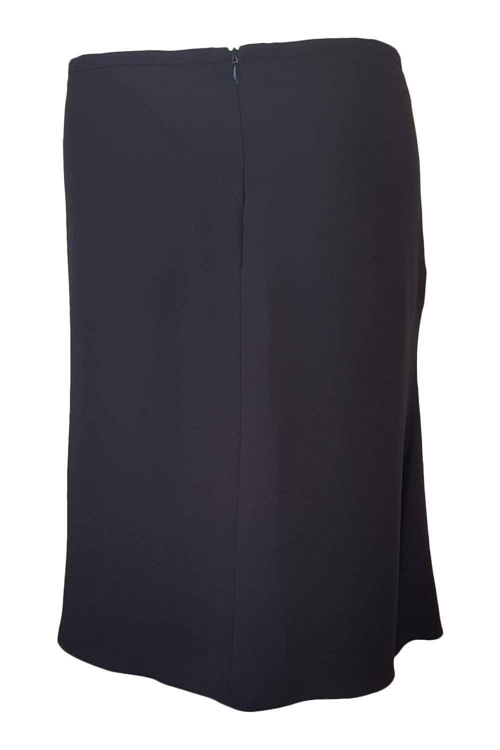 ARMANI Asymmetric Stitch Black Pencil Skirt (40)-Armani-The Freperie