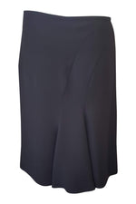 Load image into Gallery viewer, ARMANI Asymmetric Stitch Black Pencil Skirt (40)-Armani-The Freperie
