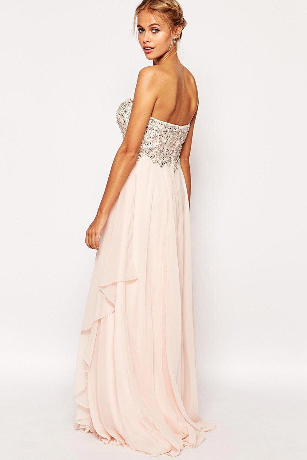 ASHLEY ROBERTS for Key Collections Allure Bandeau Maxi Dress (UK 12)-Ashley Roberts-The Freperie