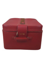 Load image into Gallery viewer, ASPREY Vintage Red Leather &amp; Pony Hair Beauty Trunk (M)-Asprey-The Freperie
