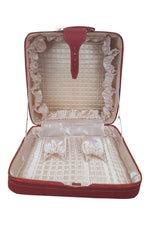 Load image into Gallery viewer, ASPREY Vintage Red Leather &amp; Pony Hair Beauty Trunk (M)-Asprey-The Freperie
