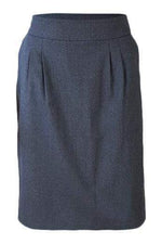 Load image into Gallery viewer, BAMFORD Grey Wool Knee Length Mini Skirt (42)-Bamford-The Freperie
