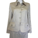 Load image into Gallery viewer, BASLER Blazer and Skirt Set Cream UK 16 | US 12 | FR 44 - New with Tags-The Freperie
