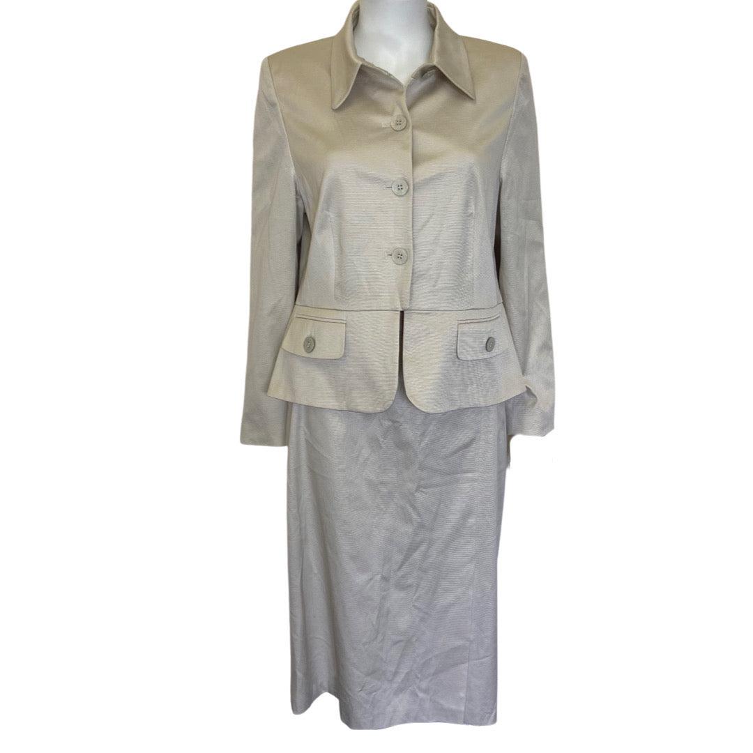 BASLER Blazer and Skirt Set Cream UK 16 | US 12 | FR 44 - New with Tags-The Freperie