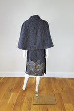 Load image into Gallery viewer, BEHNAZ SARAFPOUR Wool Cape and Skirt Set (UK 10)-Behnaz Sarafpour-The Freperie
