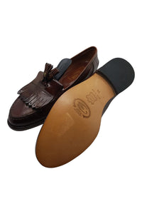 BELLESCO Italian Leather Slip on Shoes (38)-Bellesco-The Freperie