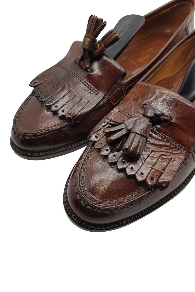 BELLESCO Italian Leather Slip on Shoes (38) – The Freperie