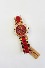 Load image into Gallery viewer, BIGOTTI MILANO Bi-Color Rose Gold Women&#39;s Wristwatch Red-Bigotti Milano-The Freperie
