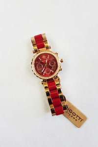 BIGOTTI MILANO Bi-Color Rose Gold Women's Wristwatch Red-Bigotti Milano-The Freperie