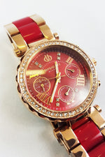 Load image into Gallery viewer, BIGOTTI MILANO Bi-Color Rose Gold Women&#39;s Wristwatch Red-Bigotti Milano-The Freperie
