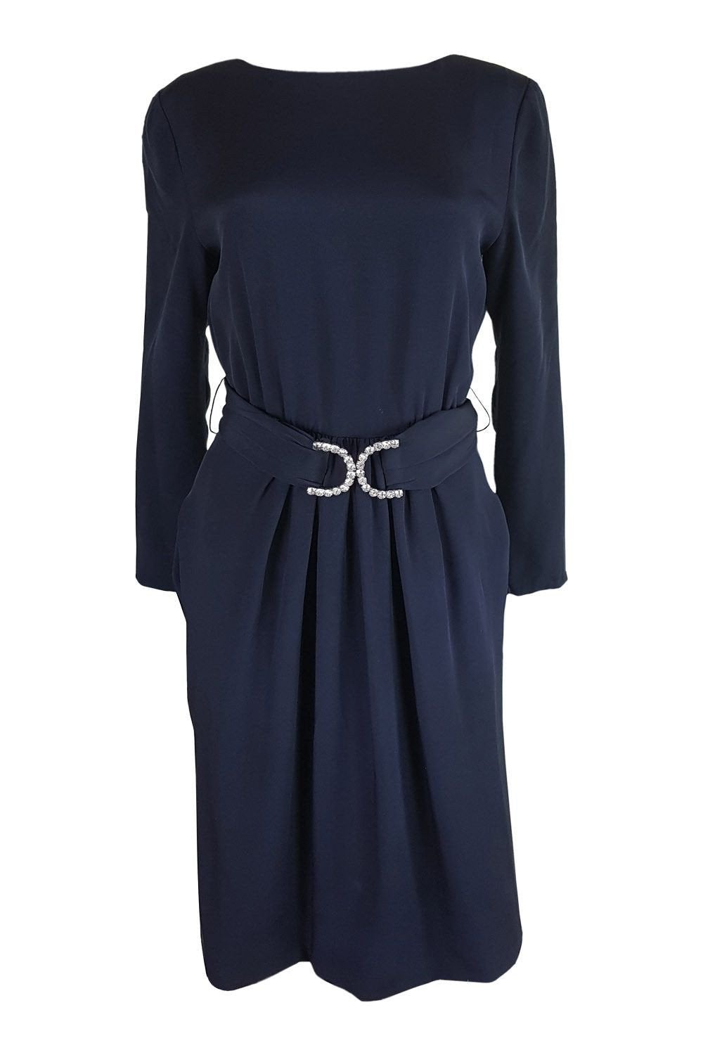 VINTAGE BILL BLASS Backless Silk Dress-Bill Blass-The Freperie
