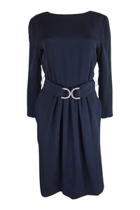 VINTAGE BILL BLASS Backless Silk Dress-Bill Blass-The Freperie