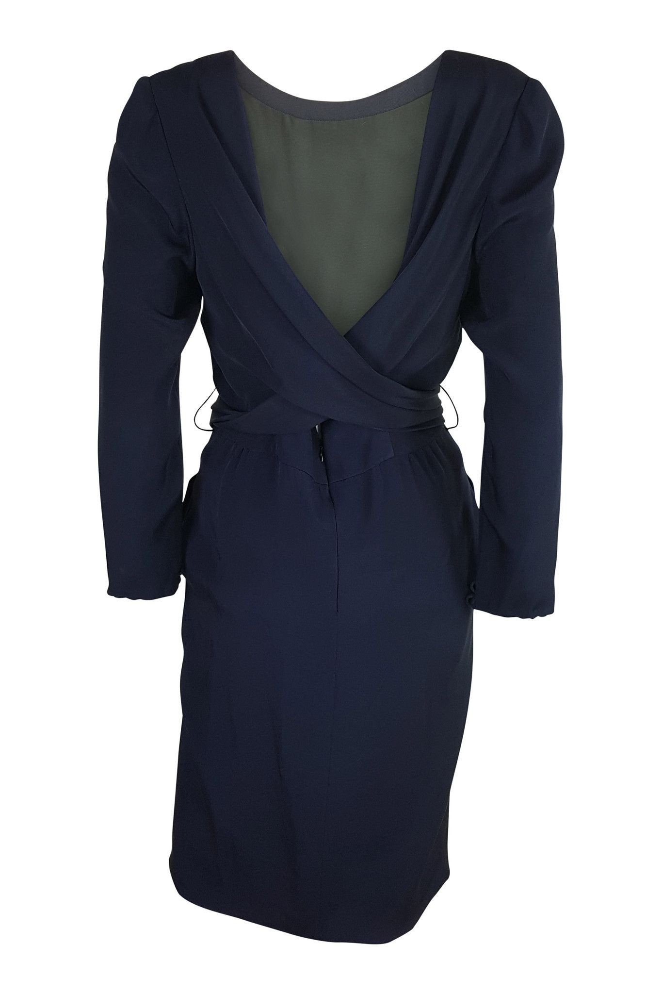 VINTAGE BILL BLASS Backless Silk Dress-Bill Blass-The Freperie