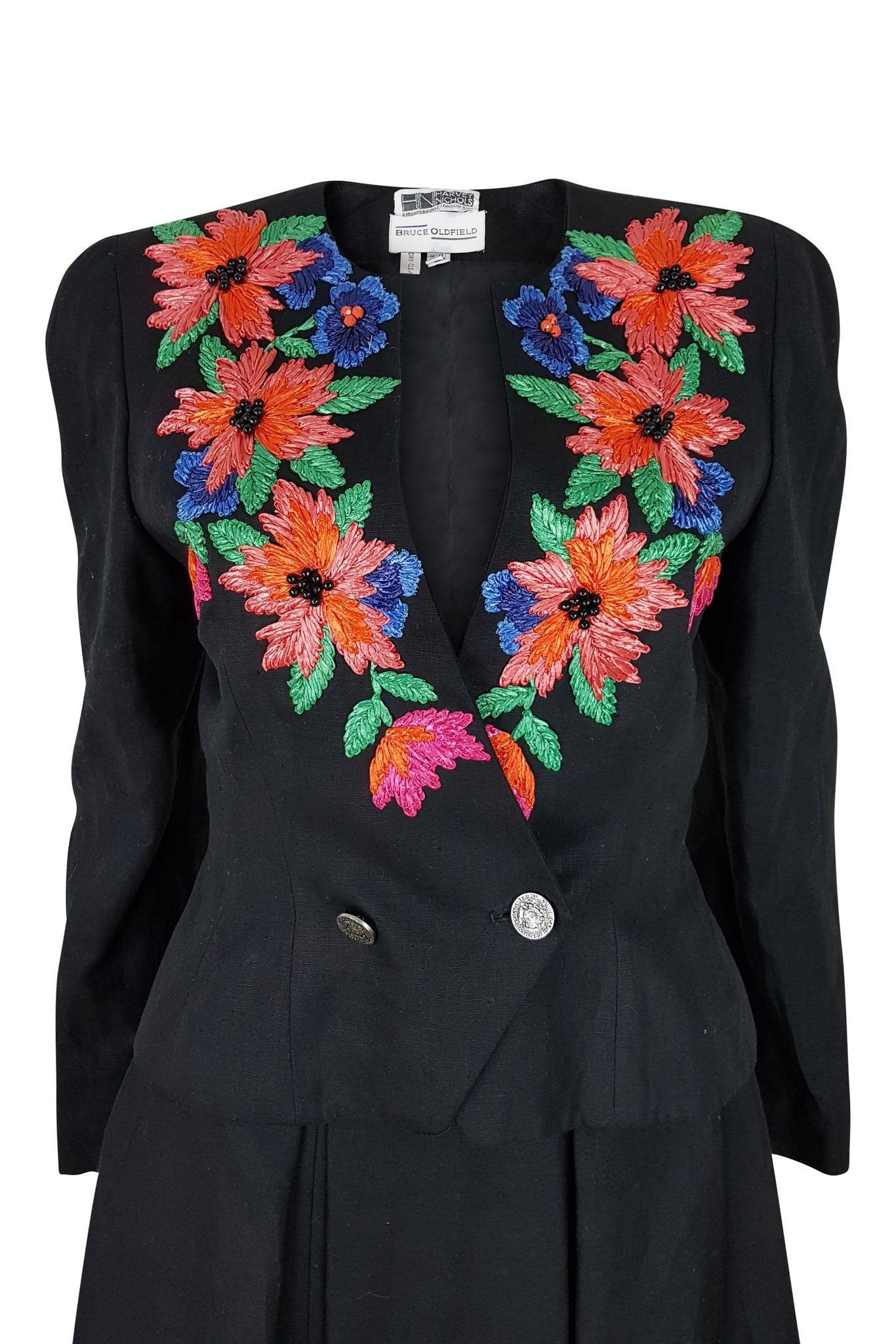 BRUCE OLDFIELD Harvey Nichols Vintage Skirt and Jacket Set (UK 10)-Bruce Oldfield-The Freperie