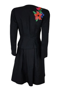 BRUCE OLDFIELD Harvey Nichols Vintage Skirt and Jacket Set (UK 10)-Bruce Oldfield-The Freperie