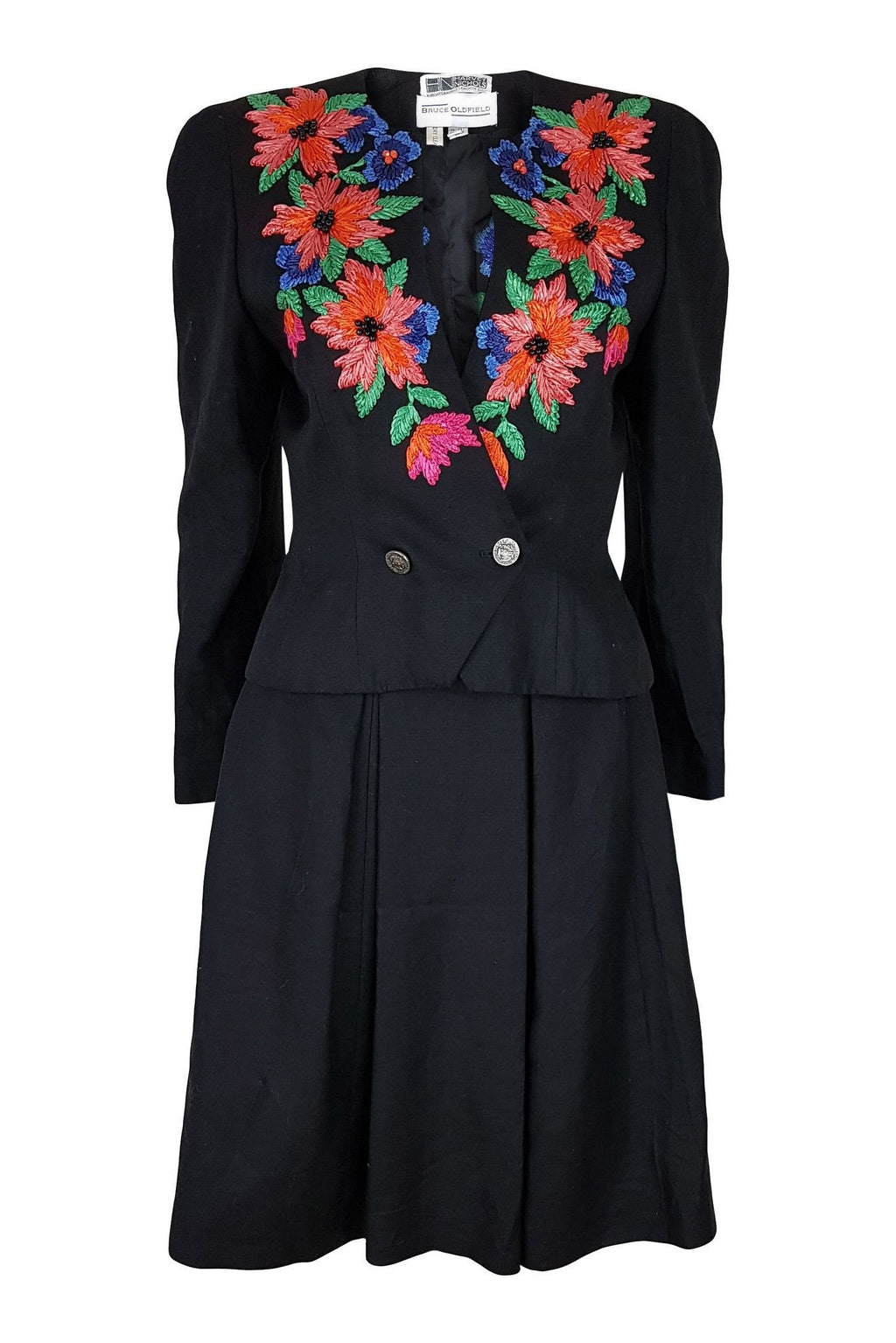BRUCE OLDFIELD Harvey Nichols Vintage Skirt and Jacket Set (UK 10)-Bruce Oldfield-The Freperie