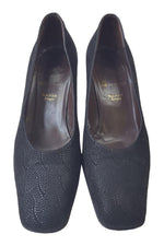 Load image into Gallery viewer, BRUNO MAGLI Black Textured Court Shoes (39)-Bruno Magli-The Freperie
