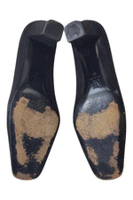 Load image into Gallery viewer, BRUNO MAGLI Black Textured Court Shoes (39)-Bruno Magli-The Freperie
