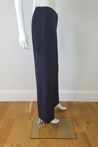 CAMBIO Petrol Blue Wide Leg Trousers (12)-Cambio-The Freperie